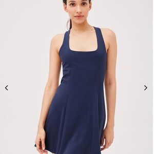 Outdoor Voices Navy Cross Back Dress